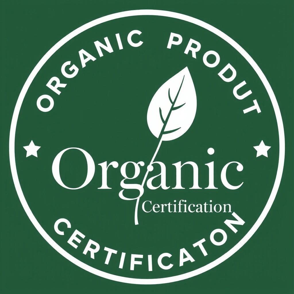Logotipo de producto orgánico certificado.