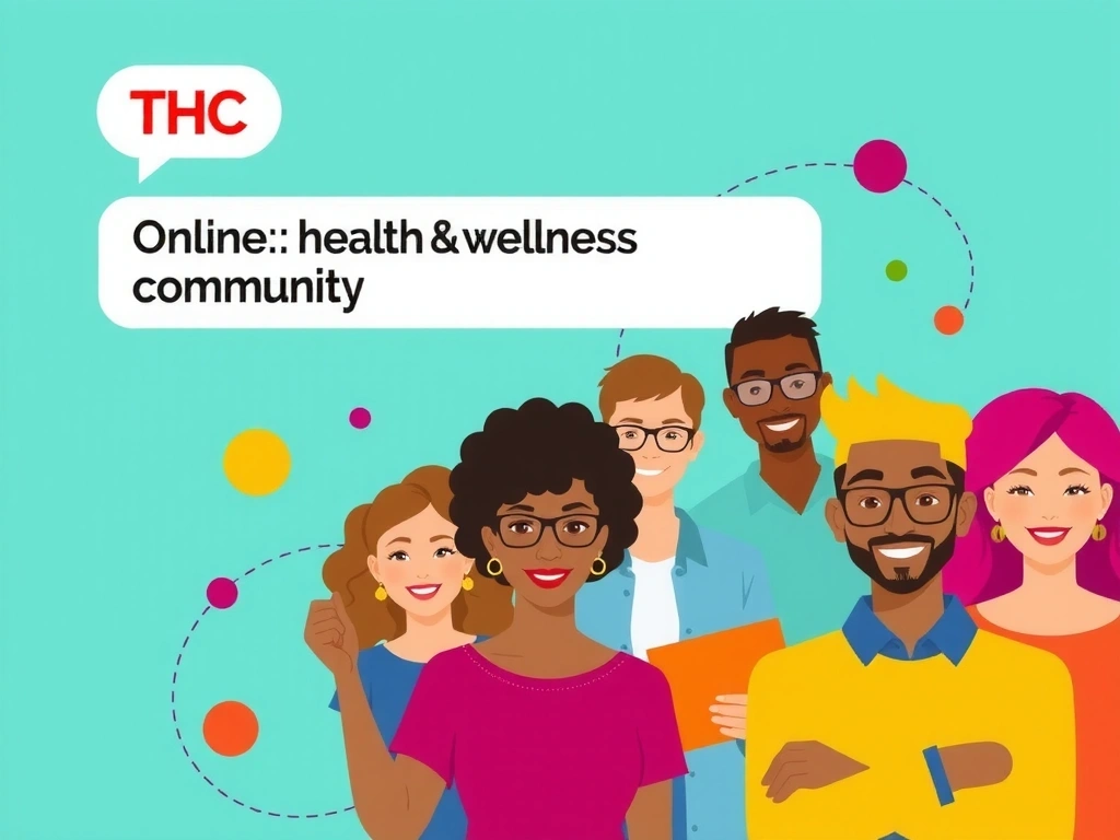 Grupo diverso de personas conectadas digitalmente, representando una comunidad de salud