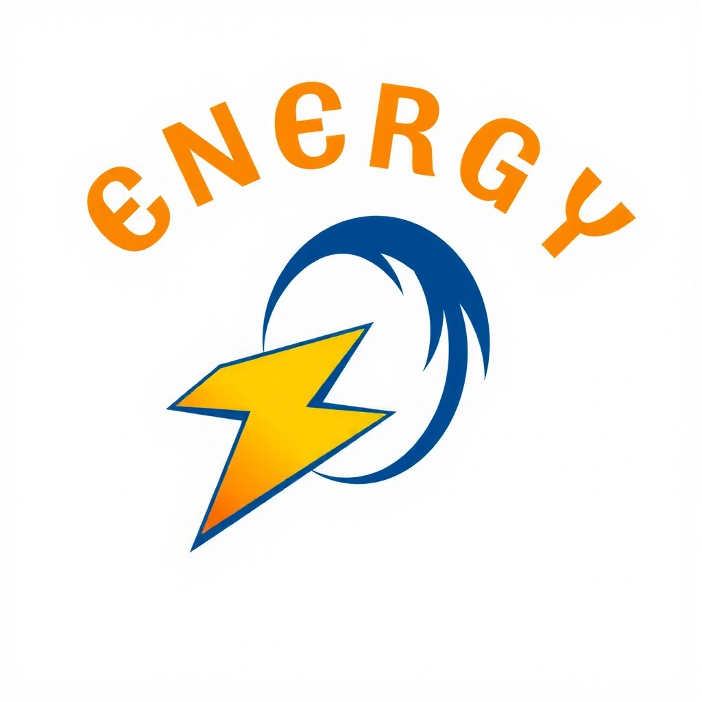 Representación gráfica de energía con un rayo estilizado