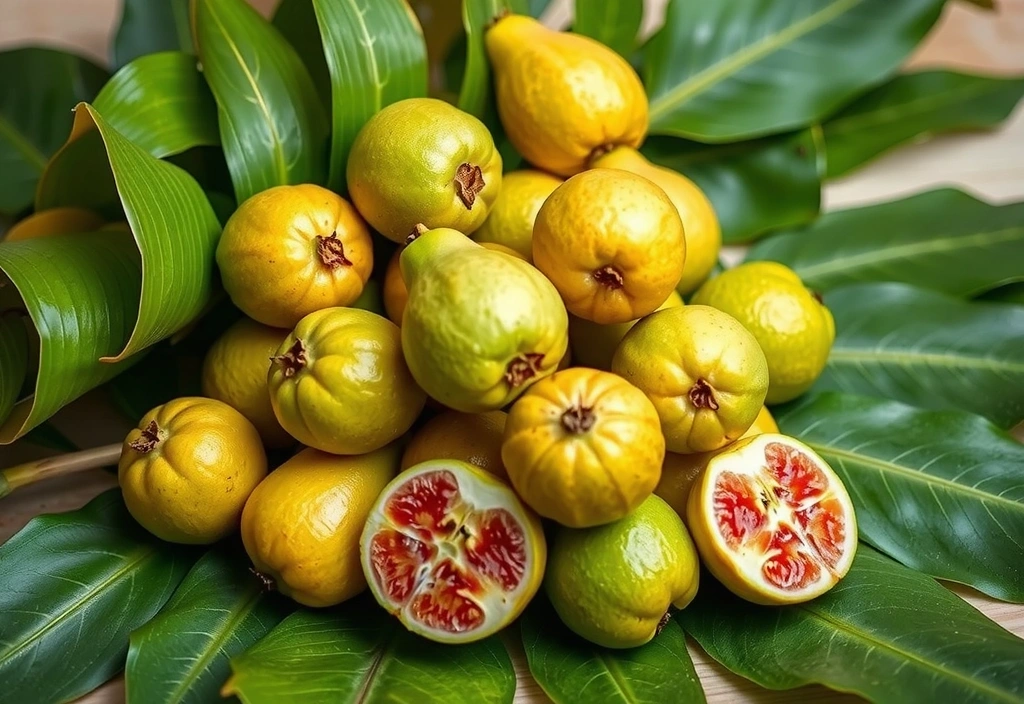 Guayabas frescas y tropicales